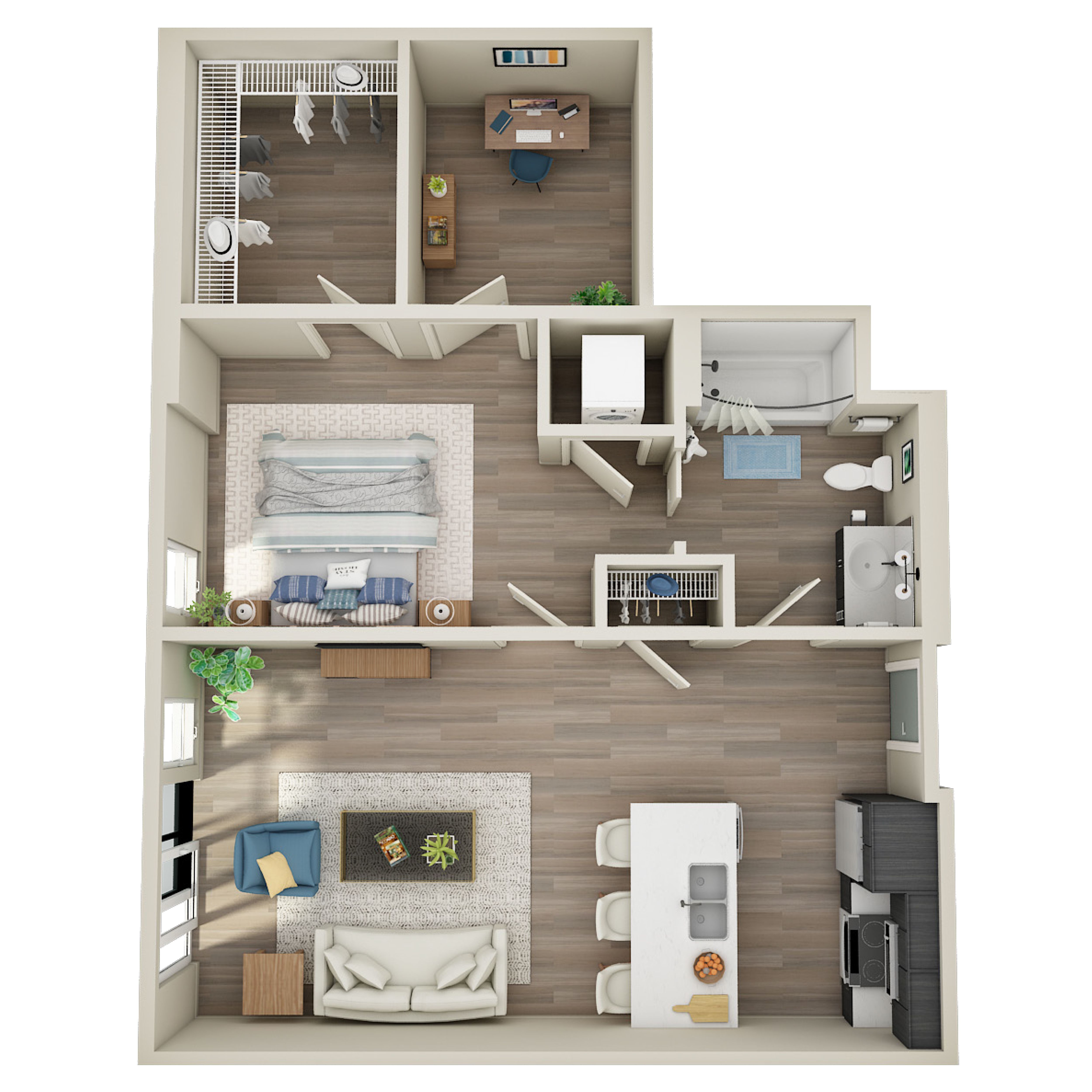 1 Bed, 1 Bath Den - MFTE - C