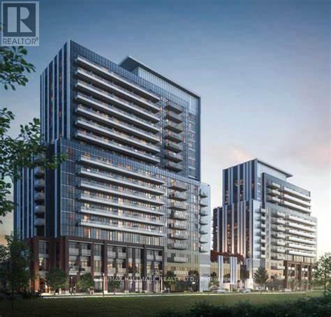 A modern building with a glass facade is depicted in the image.