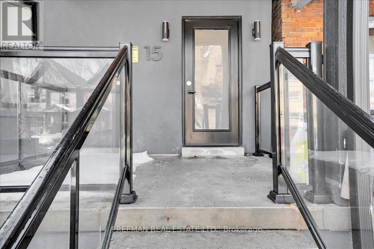 The number 15 is on the wall above the door.