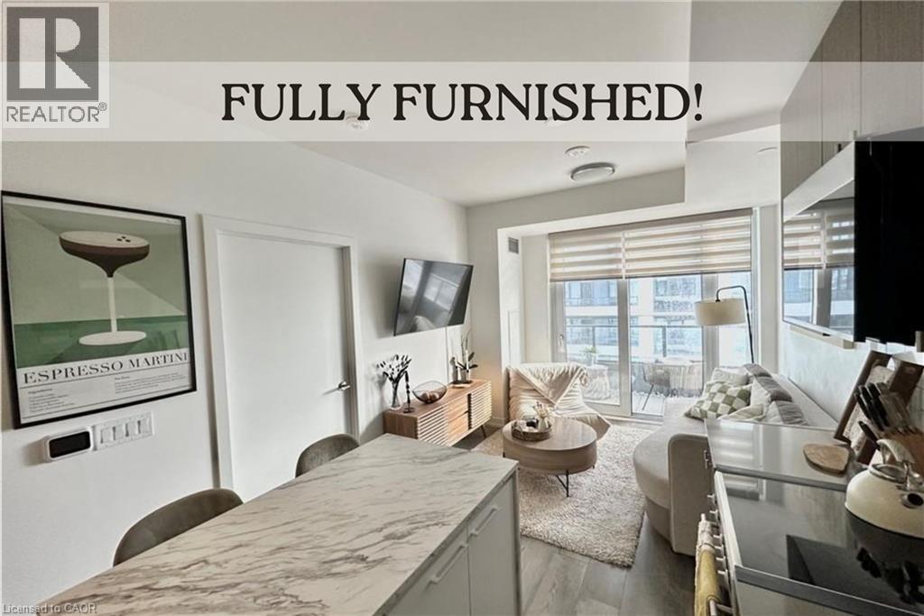 A fully furnished living room with a flat screen TV and a coffee table.