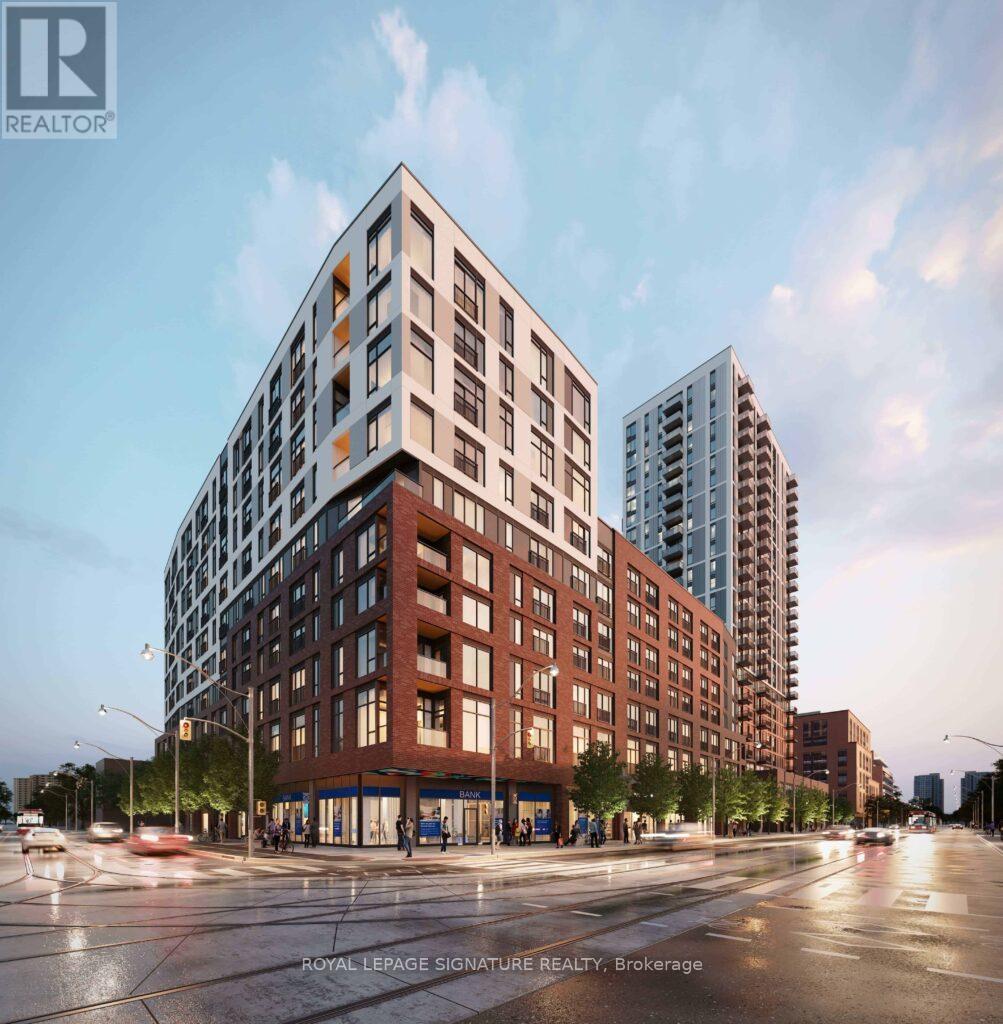 A modern building with a glass facade is depicted in the image.