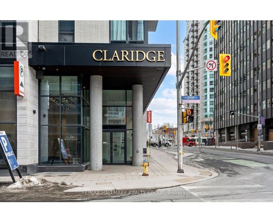 A Claridge building is shown in the image.