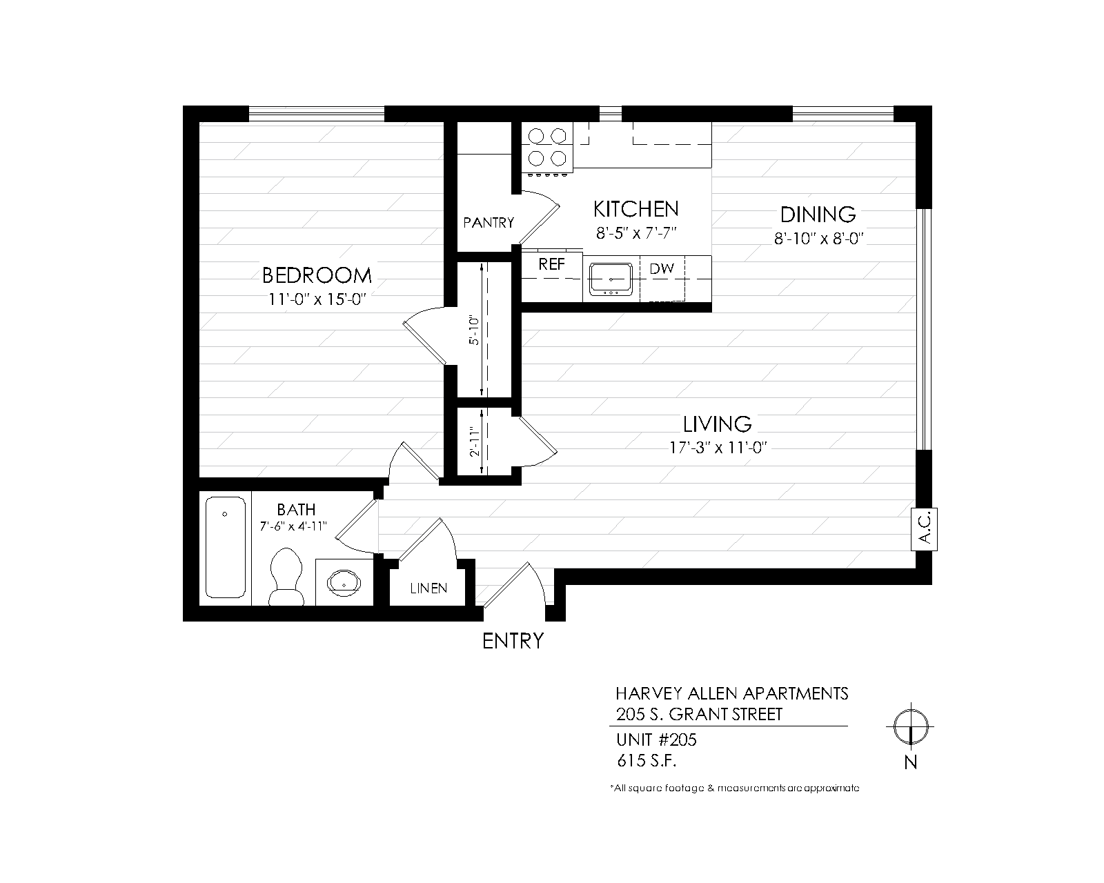 Harvey Allen 1bed 1 bath