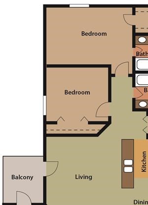 2 Bedroom | 2 Bath | 900 SF 2 Bedroom | 2 Bath | 900 SF