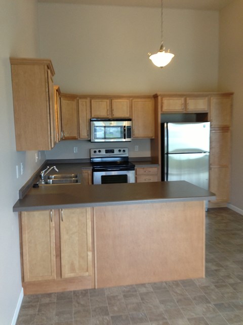 Fully Equipped Kitchen at The Pines Townhomes, North Dakota