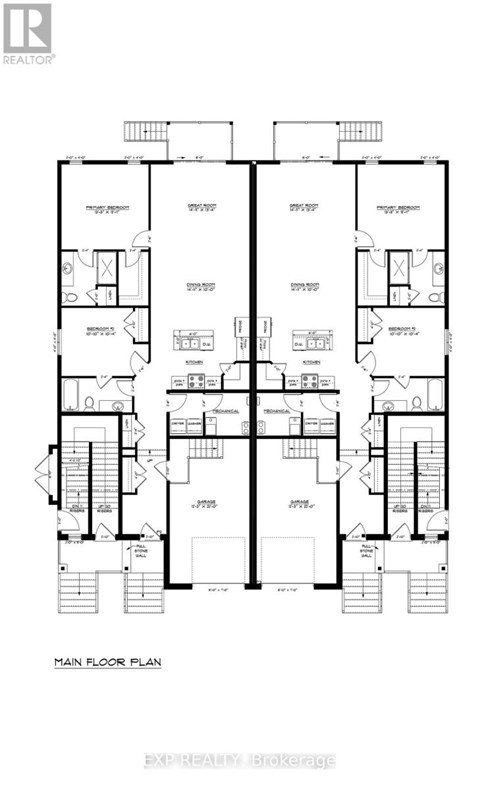 A black and white image of a floor plan for a building.