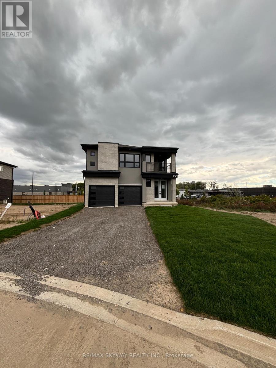A house with a grey sky in the background.