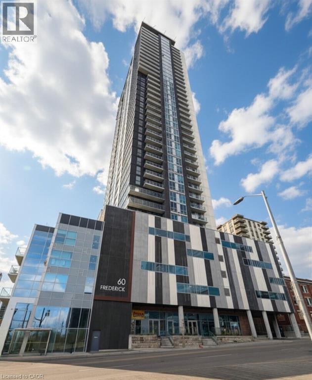 A tall building with the number 60 on it.