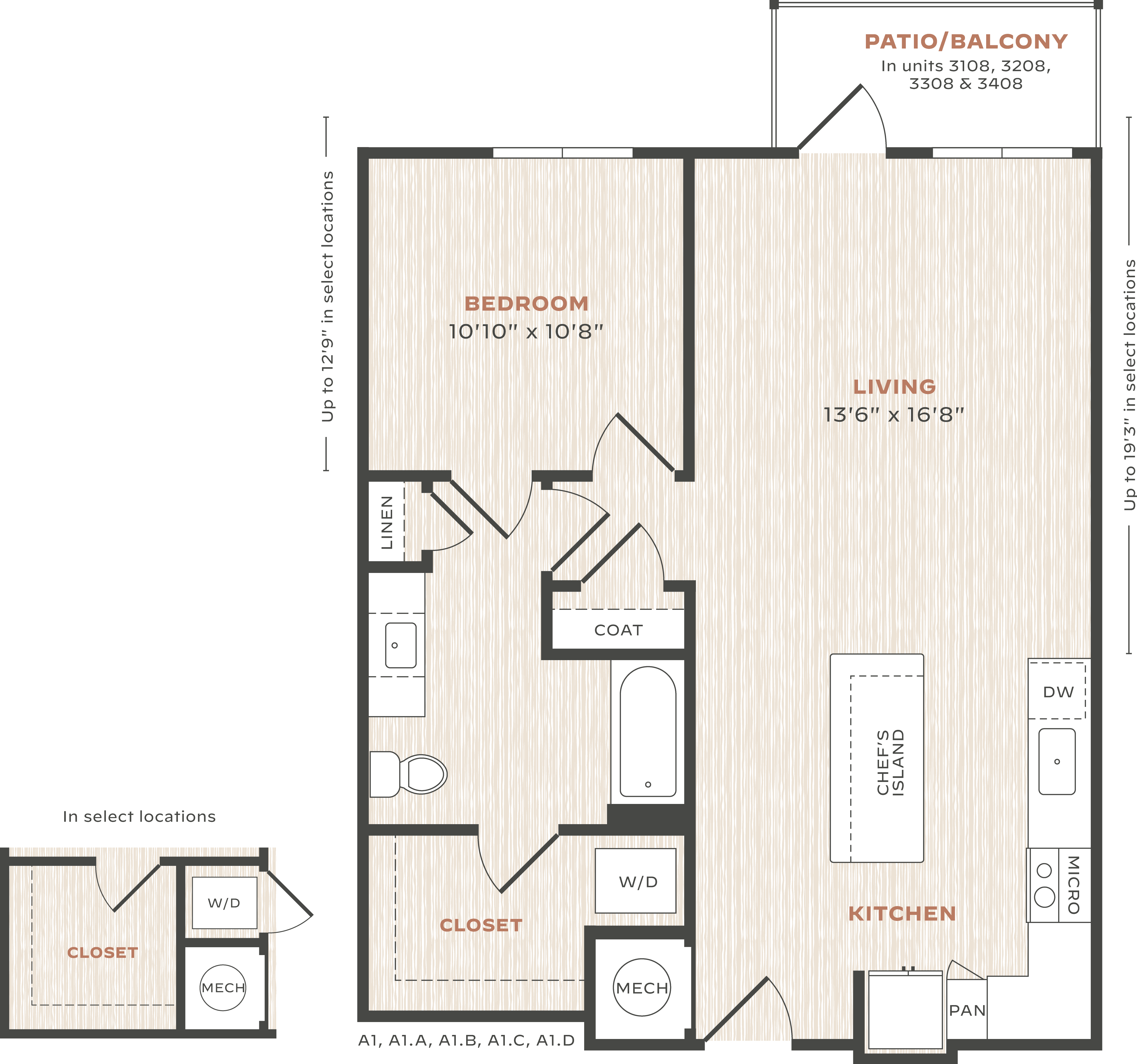 1 Bed/1 Bath-A4-L
