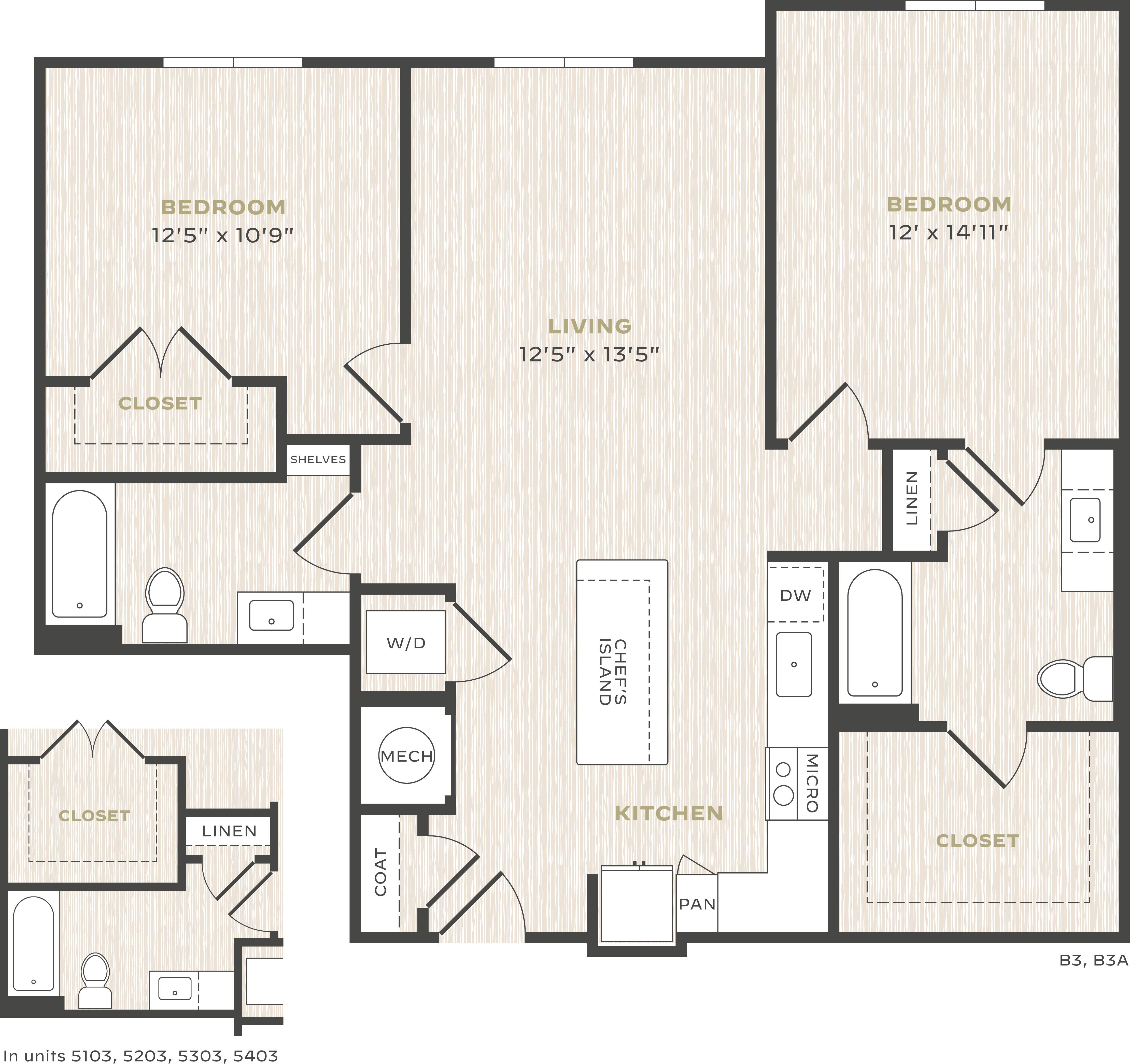 2 Bed/2 Bath-B3