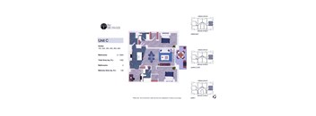 2 Bedrooms and Den, 2 Bathrooms