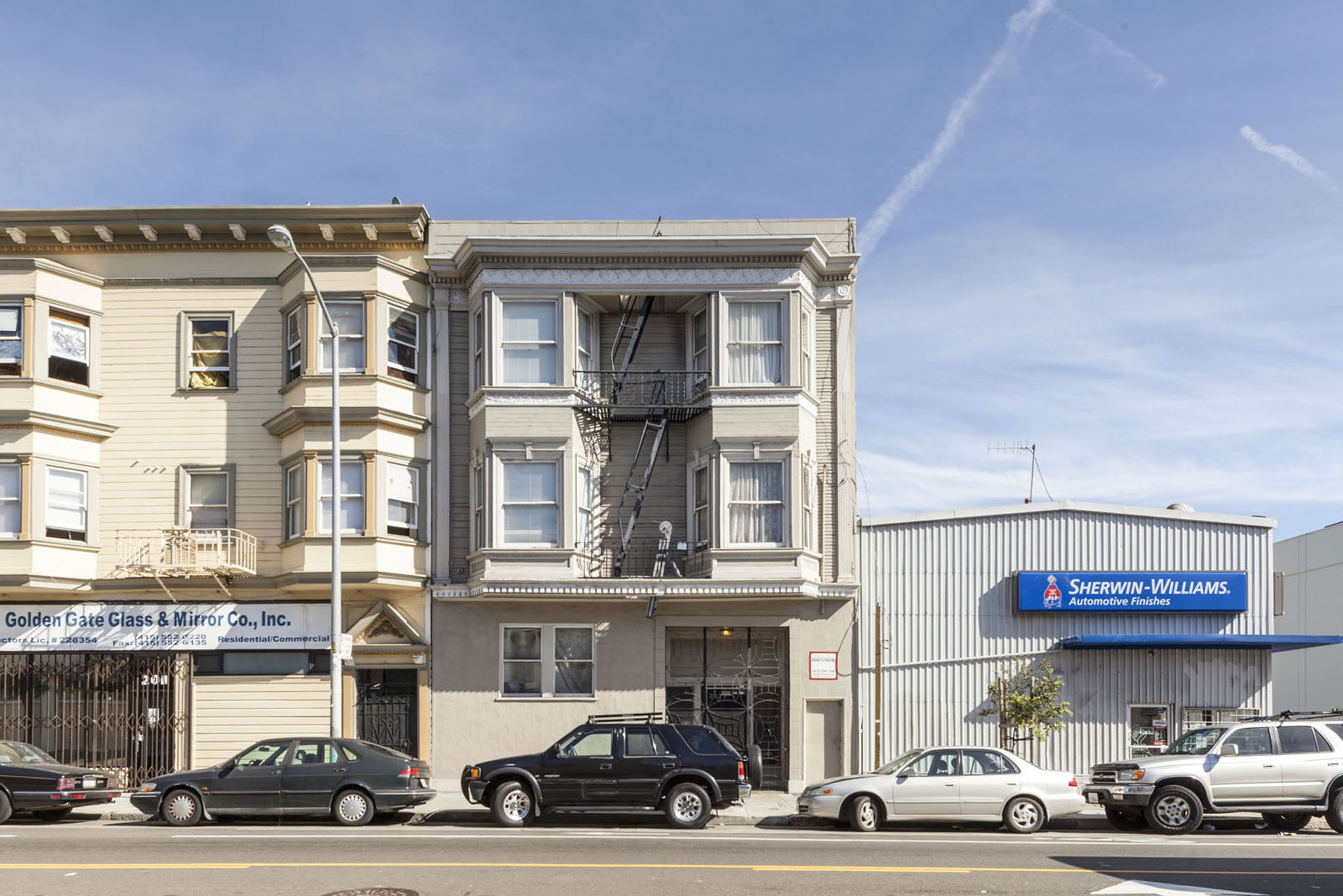 A building with the sign "Sterling-Williams" on it.