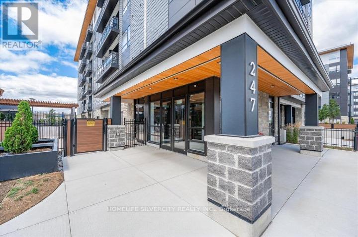 A modern building with the number 247 on it.