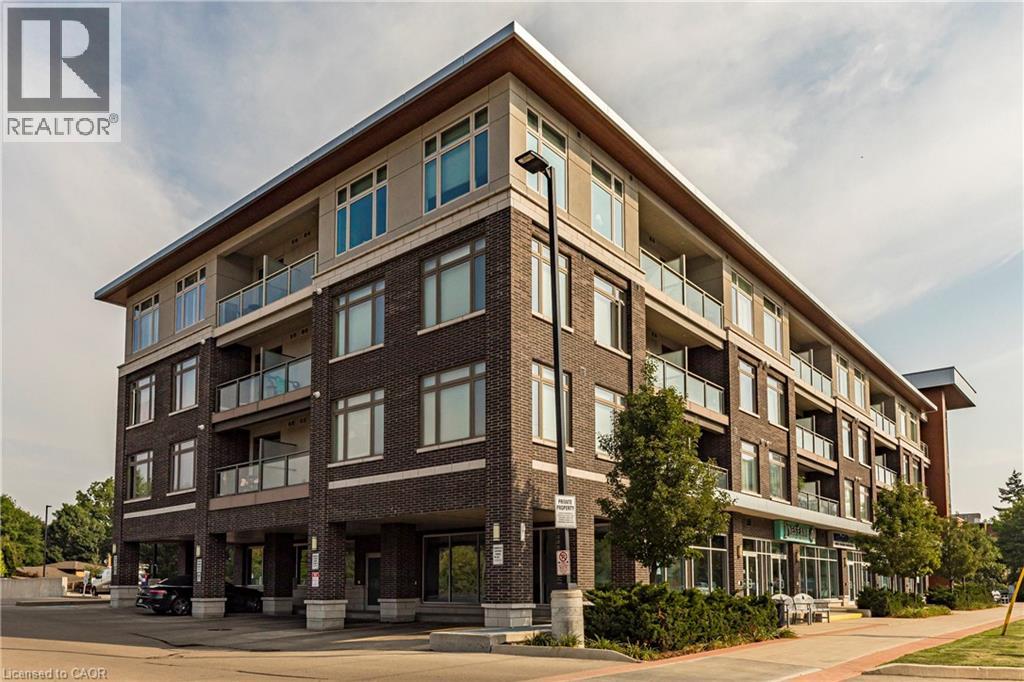 A large brick building with a balcony on the second floor.