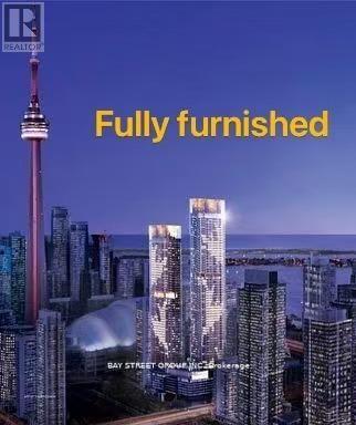 A cityscape with the words "Fully furnished" prominently displayed.