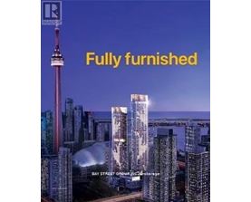 A cityscape with the words "Fully furnished" prominently displayed.