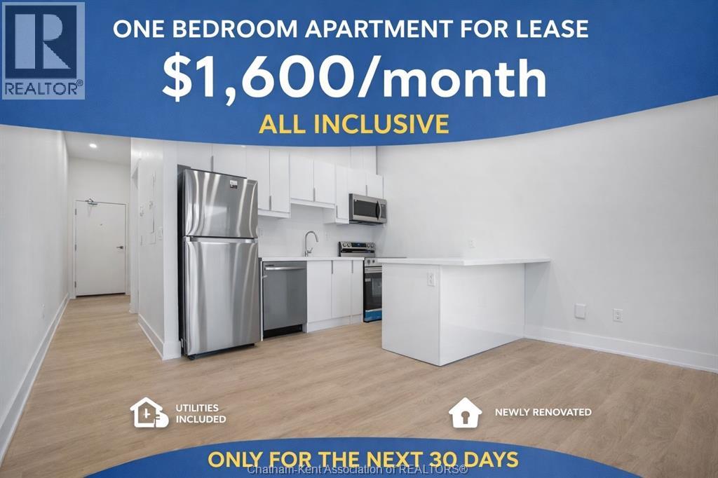 A one bedroom apartment for lease at $1,600 per month.