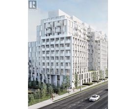 A modern white building with balconies is depicted in the image.