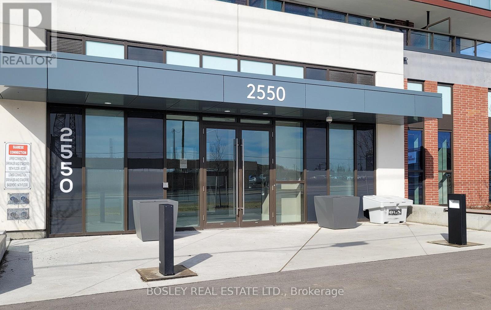The front of a building with the number 2550 on it.