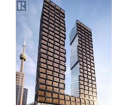 Two tall buildings with the words "RE/MAX WEST REALTOR" on them.