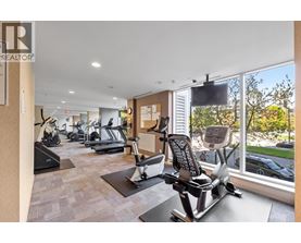 A gym with a row of treadmills and elliptical machines.