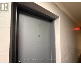 A door with the number 10 on it.