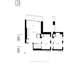 A black and white floor plan of a building with labeled rooms.