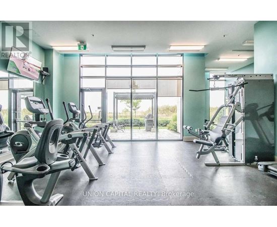 A gym with treadmills, weights and exercise machines.