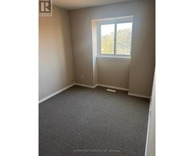 A room with a window and a grey carpet.