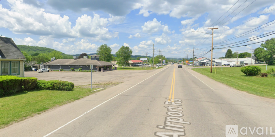 A road with the word "Airport" written on it.