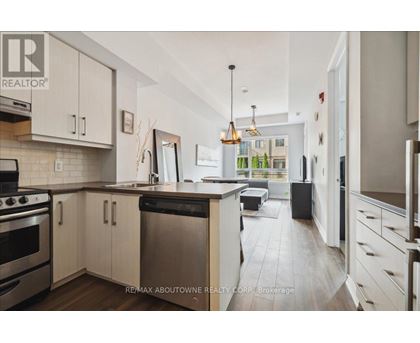 A modern kitchen with white cabinets and stainless steel appliances.