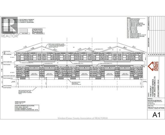 A drawing of a building with the title "THE WINDSOR" at the top.