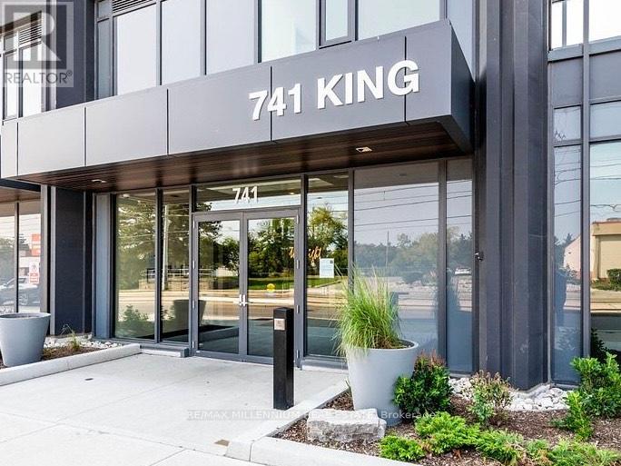 The front of a building with the number 741 on it.
