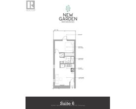 A floor plan for a suite in a building.