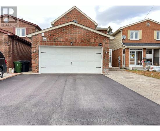 A house with a garage numbered 26.