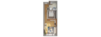 1 Bed/1 Bath Open - J