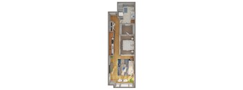 1 Bed/1 Bath Open - K