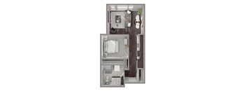 1 Bed-1 Bath-A