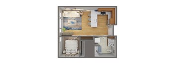 1 Bed/1 Bath - D