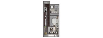 1 Bed/1 Bath Open - F
