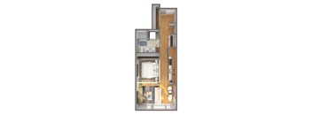 1 Bed/1 Bath Open - I