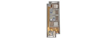 2 Bed/2 Bath Open - G