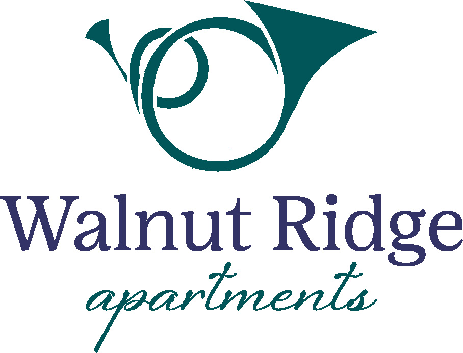Official Walnut Ridge Apartments logo for the Raleigh, NC community a Brazos Residential Community