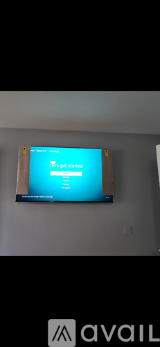 A screen displays a message that says "Get started".