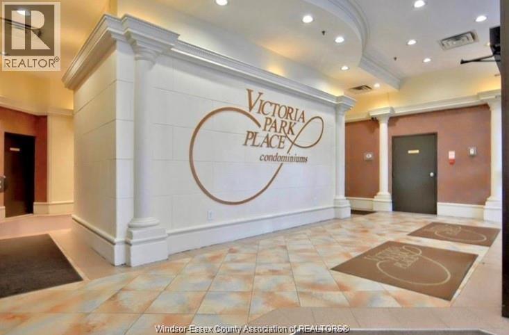 The lobby of Victoria Park Place Condominiums is shown.