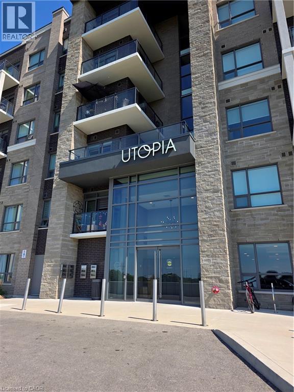 The front of a building with the name UTOPIA on it.