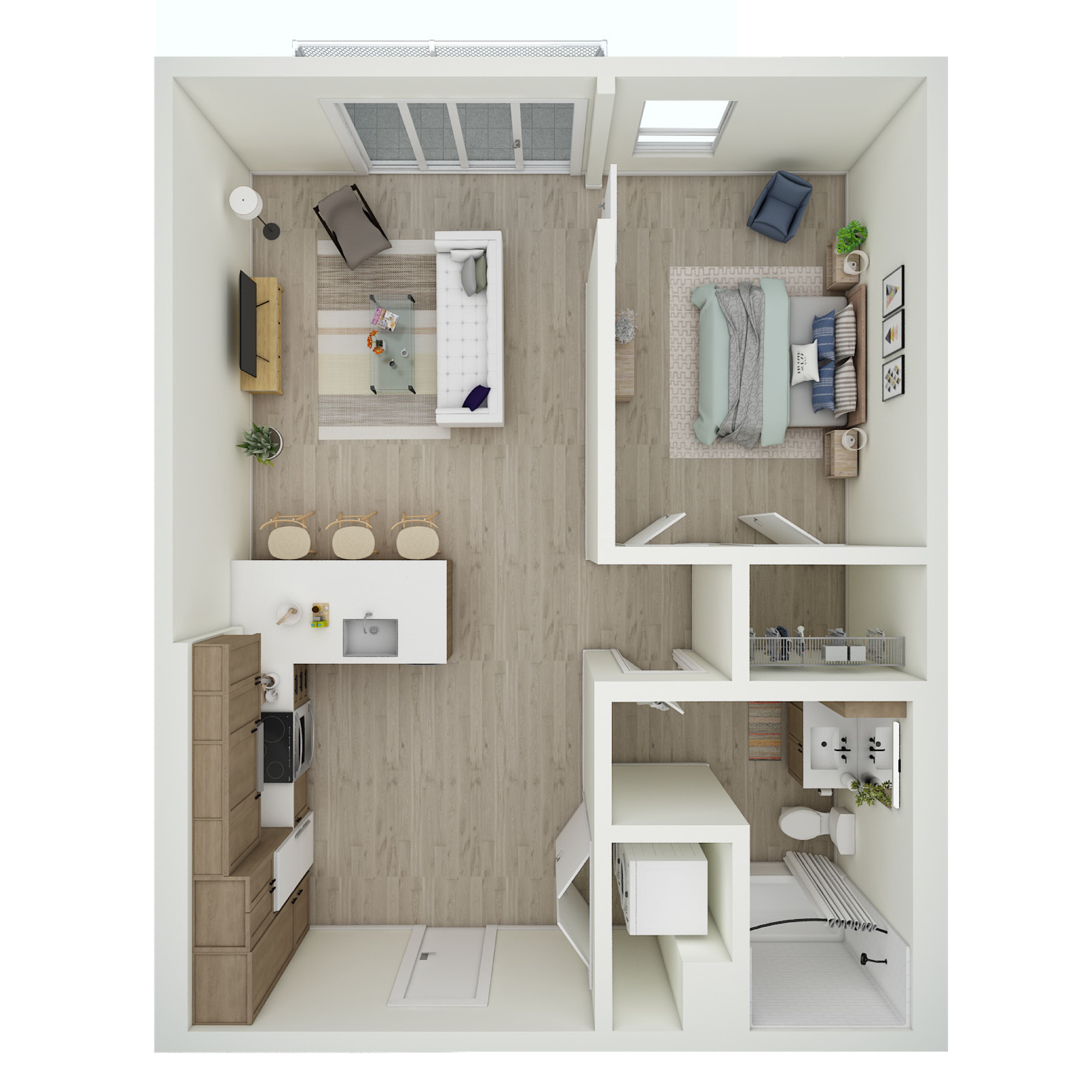 1 Bed 1 Bath - a1.1