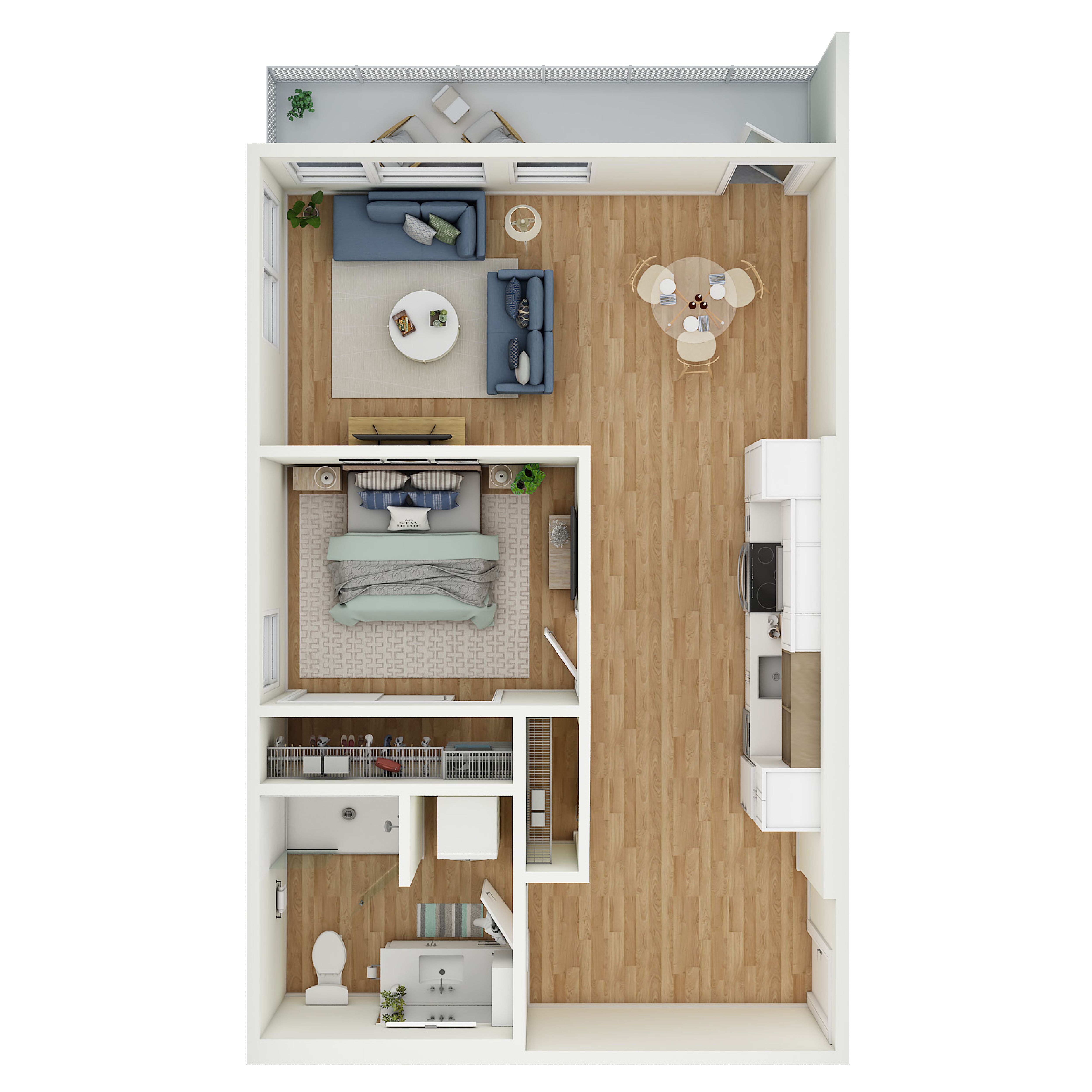 1 Bed 1 Bath - a16.1