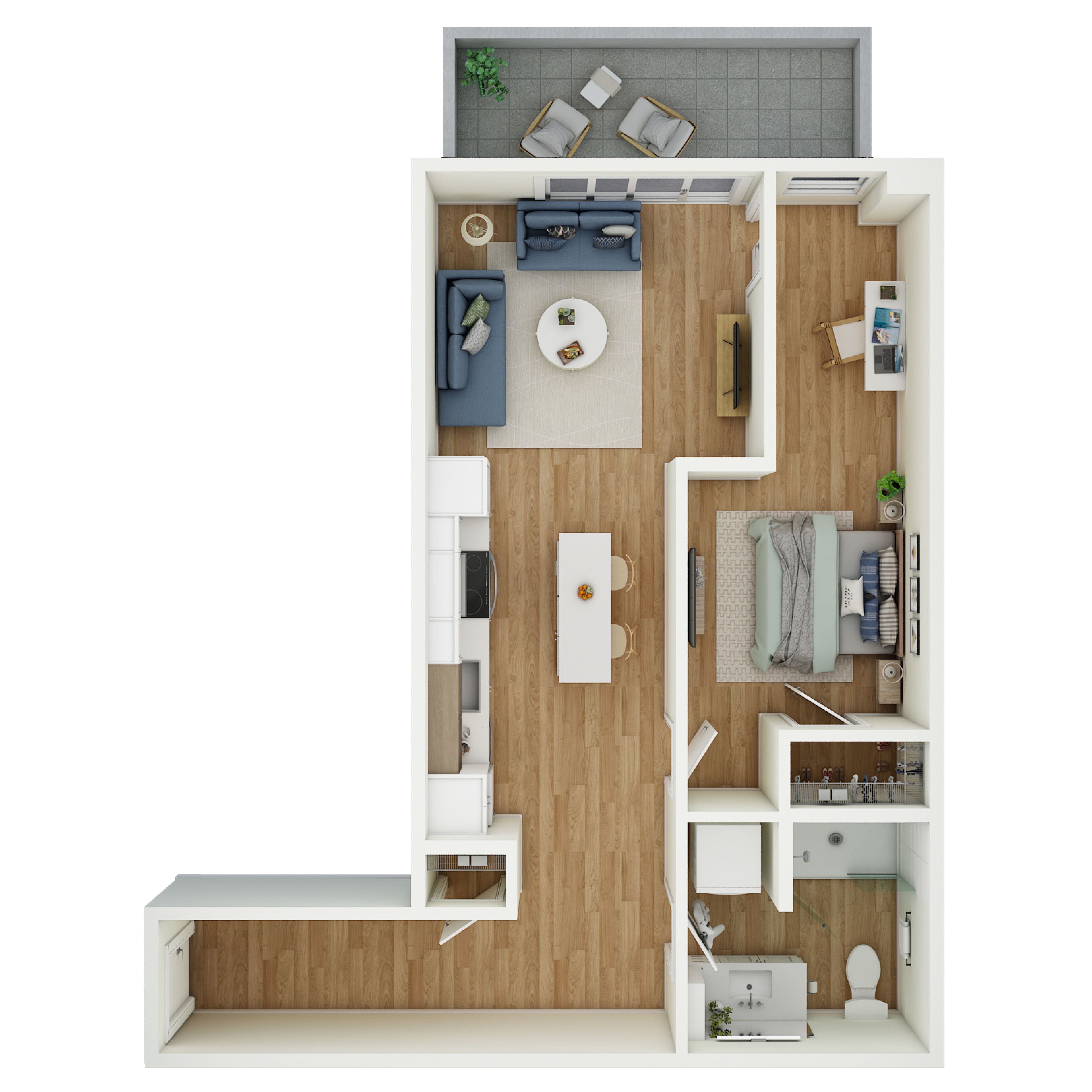 1 Bed 1 Bath - a18.1