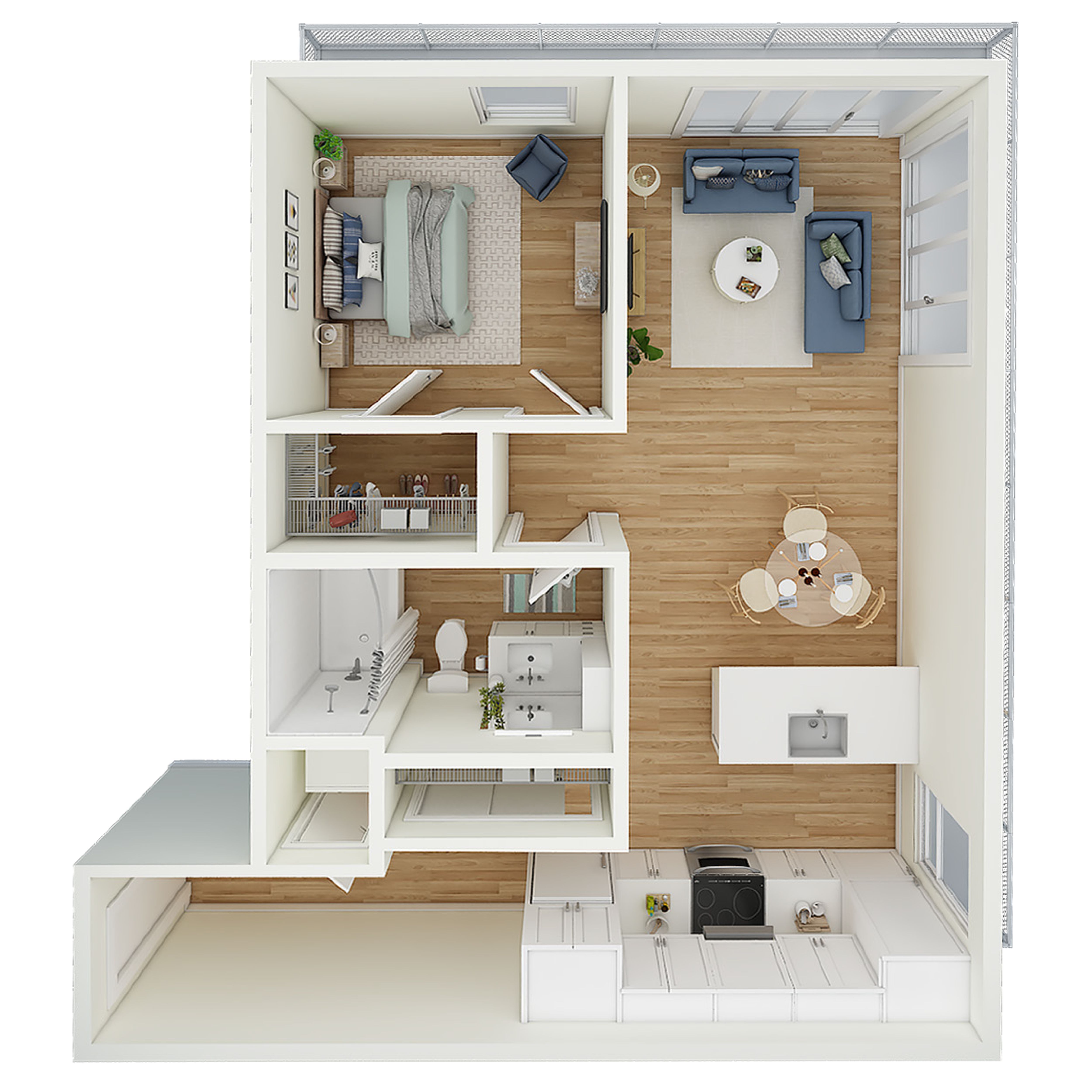 1 Bed 1 Bath - a22.1